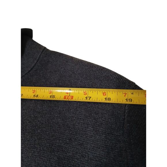 Banana Republic 1/4 Zip Thick Sweater Pullover Men Sz XL Navy Blue Preppy Office - Picture 4 of 10